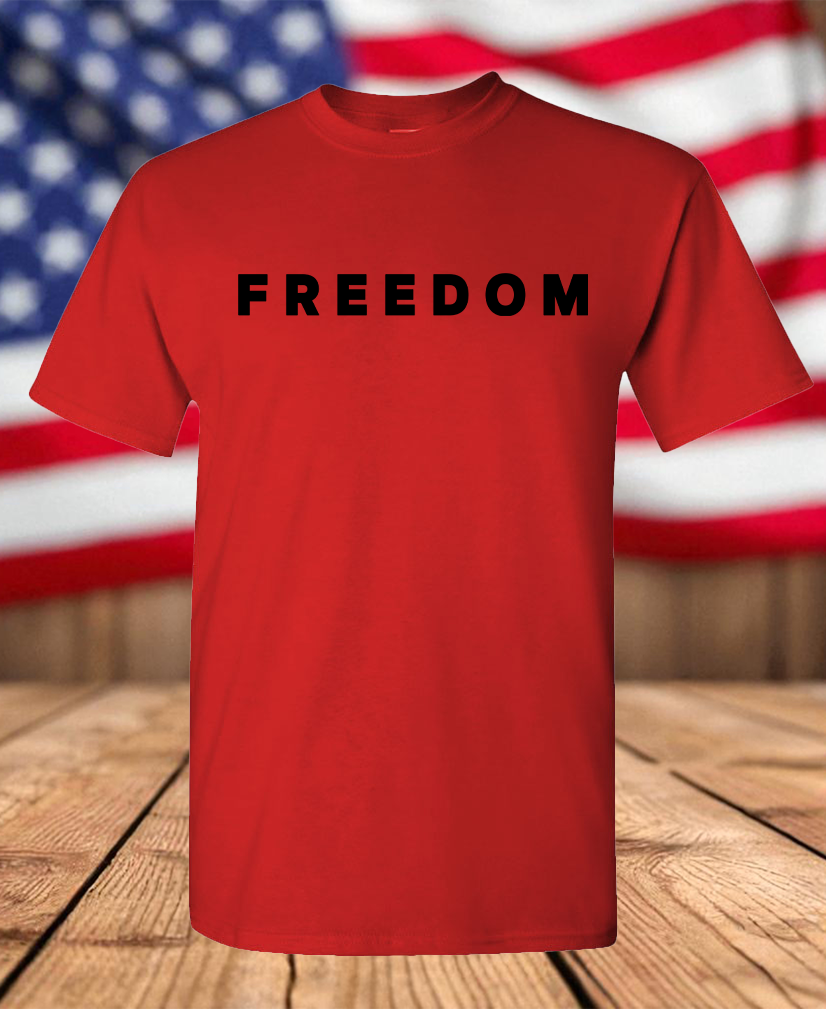 American Patriotic Freedom Unisex T-Shirt Inspired by Charlie Graphic Logo Tee 1st Amendment Free Speech Casual Patriot