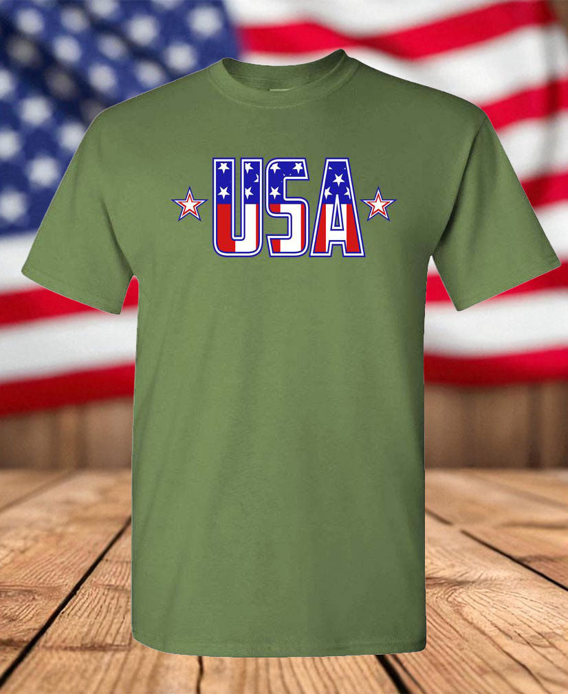 USA Stars & Stripes T-Shirt – Patriotic Flag Graphic Tee