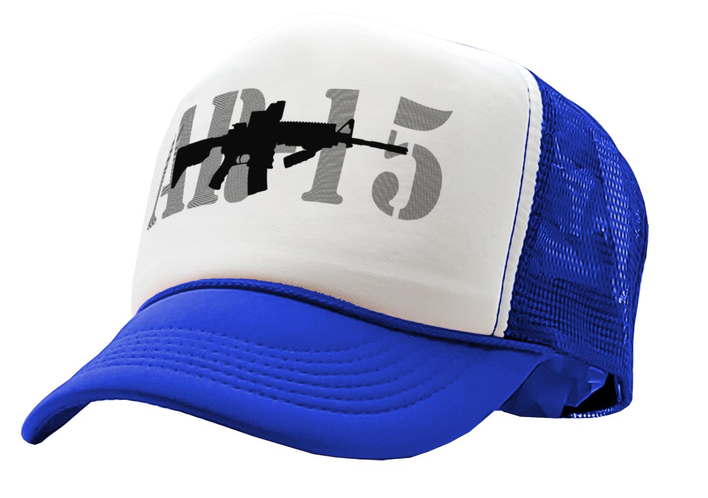 AR-15 - gun rights 2nd amendment patriot - Vintage Retro Style Trucker Cap Hat - Five Panel Retro Style TRUCKER Cap