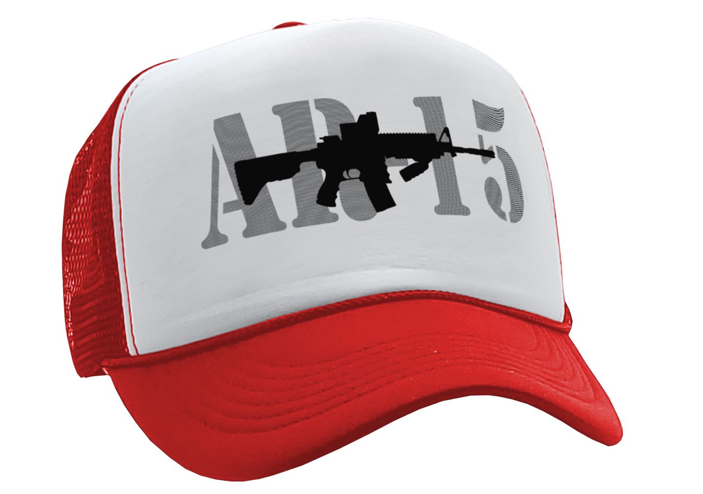 AR-15 - gun rights 2nd amendment patriot - Vintage Retro Style Trucker Cap Hat - Five Panel Retro Style TRUCKER Cap
