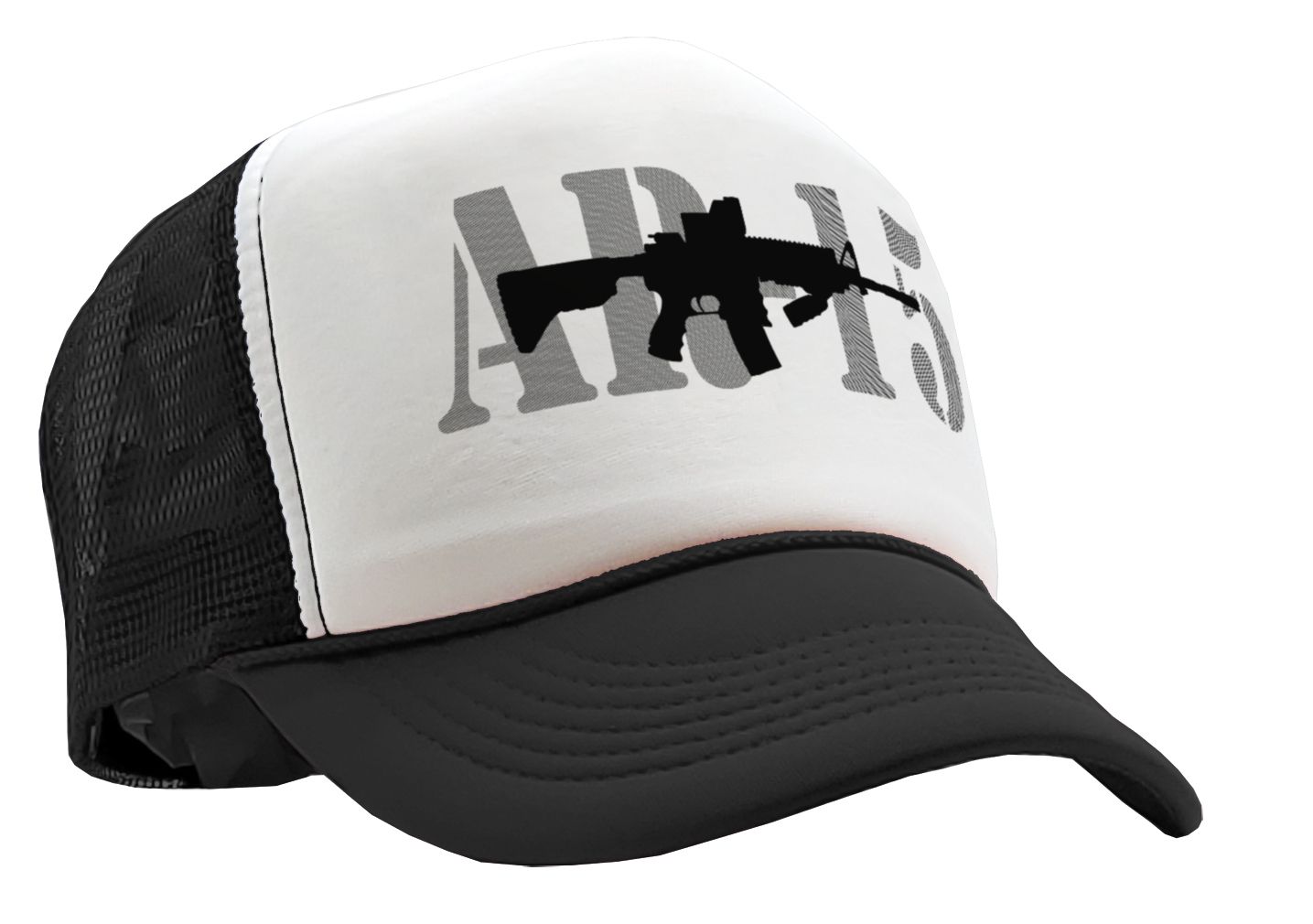 AR-15 - gun rights 2nd amendment patriot - Vintage Retro Style Trucker Cap Hat - Five Panel Retro Style TRUCKER Cap
