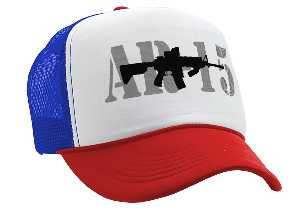 AR-15 - gun rights 2nd amendment patriot - Vintage Retro Style Trucker Cap Hat - Five Panel Retro Style TRUCKER Cap