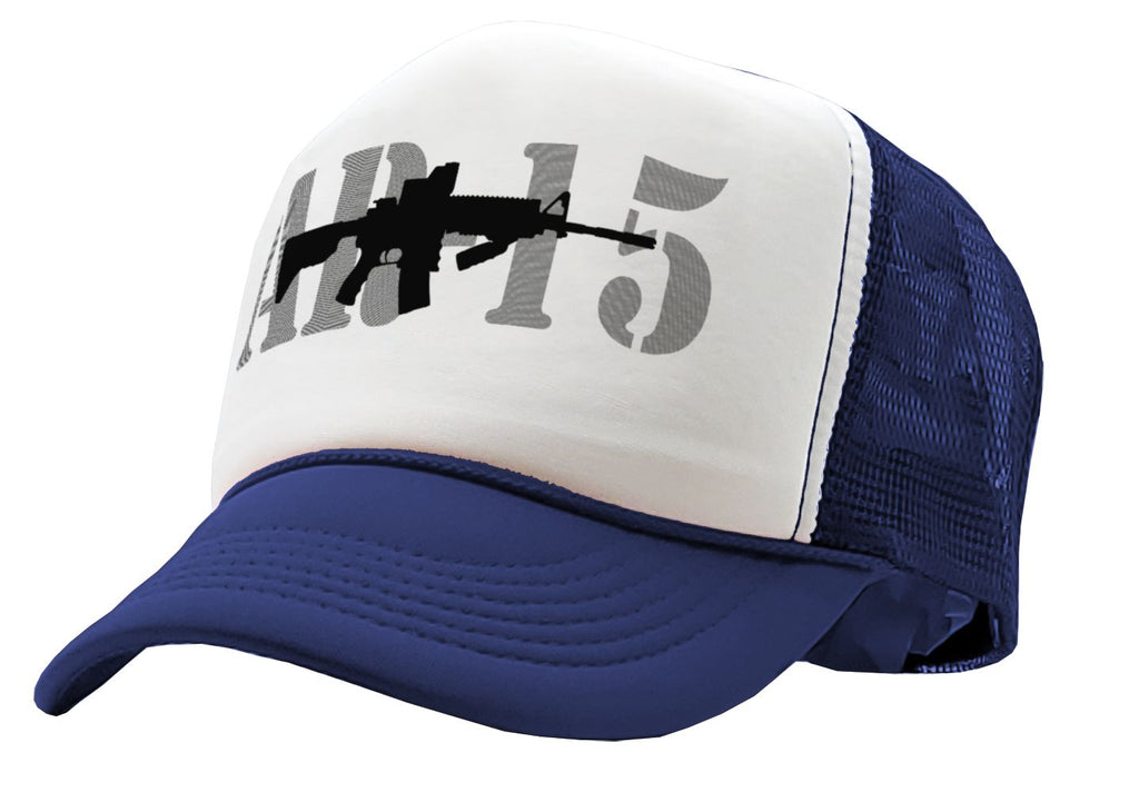 AR-15 - gun rights 2nd amendment patriot - Vintage Retro Style Trucker Cap Hat - Five Panel Retro Style TRUCKER Cap