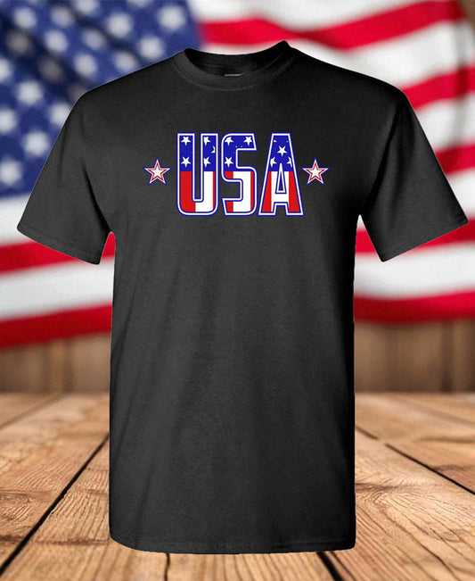 USA Stars & Stripes T-Shirt – Patriotic Flag Graphic Tee