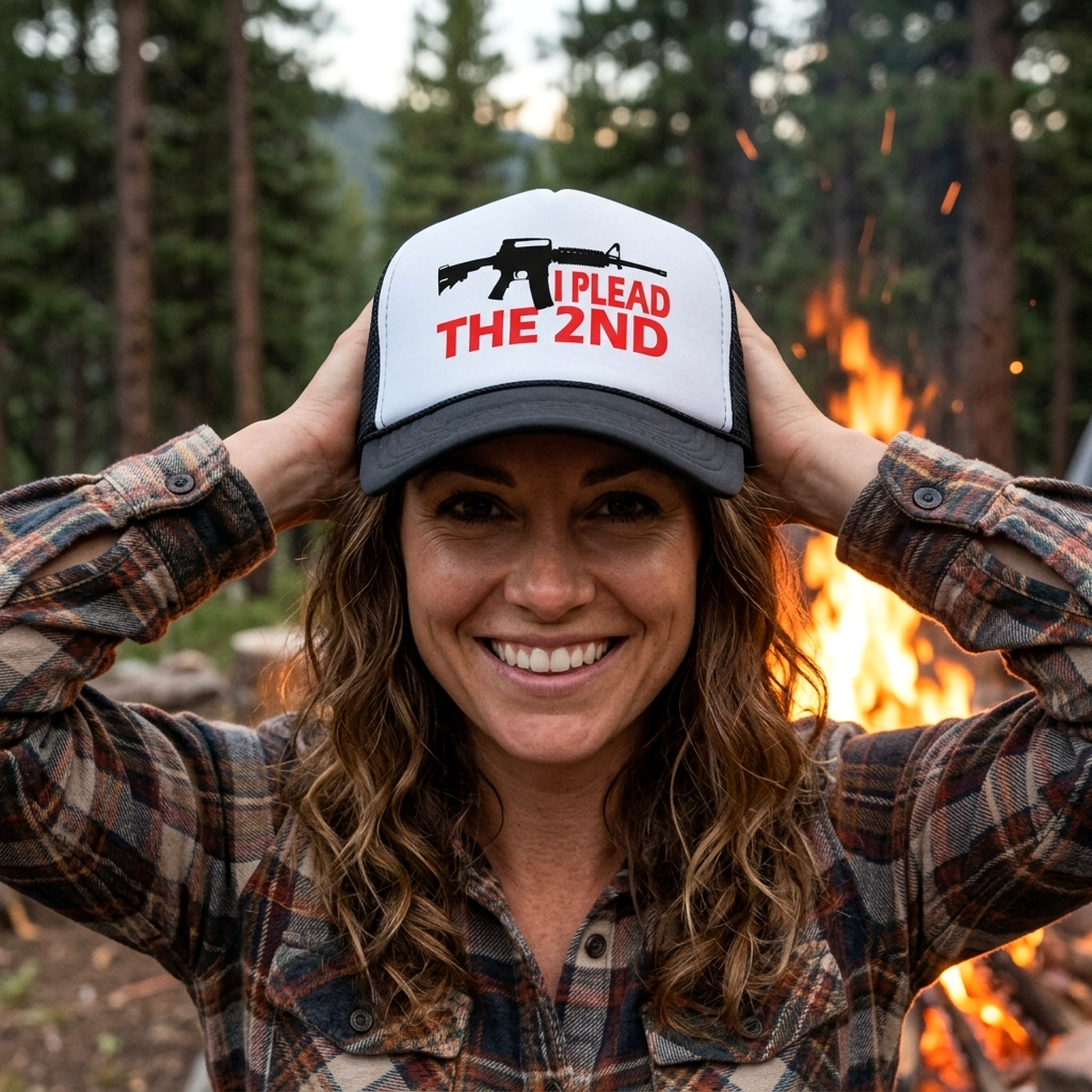 I PLEAD The 2nd AMENDMENT - Five Panel Retro Style TRUCKER Cap
