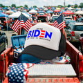 OK FINE - Biden - But This Is BULLSHIT - Five Panel Retro Style TRUCKER Cap