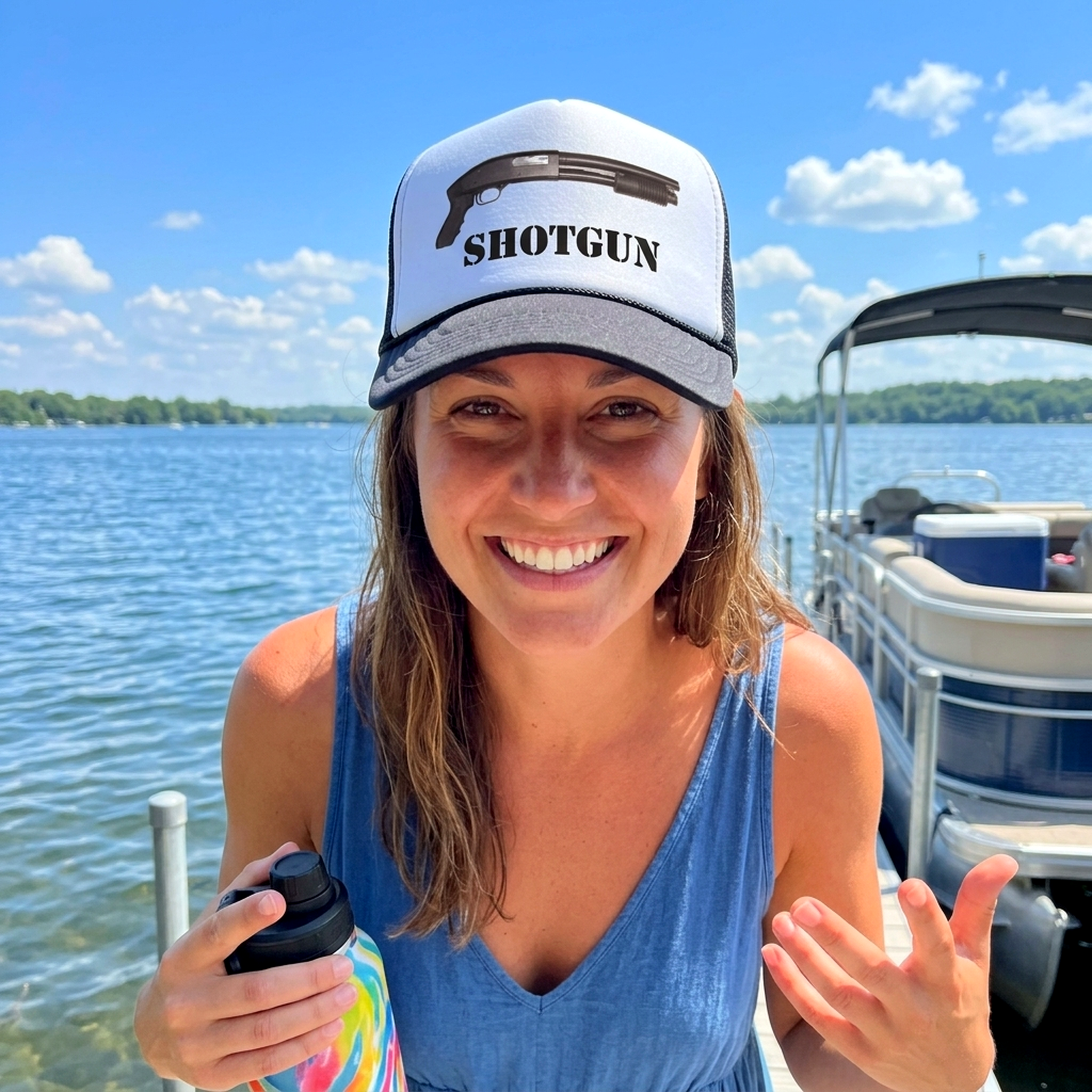 SHOTGUN - gun rights 2nd amendment usa - Vintage Retro Style Trucker Cap Hat - Five Panel Retro Style TRUCKER Cap